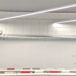 Detalle de instalación de acondicionamiento acústico realizado por Deacústica para labores formativas. Instalaciones Deacústica. Ruido en el aula.